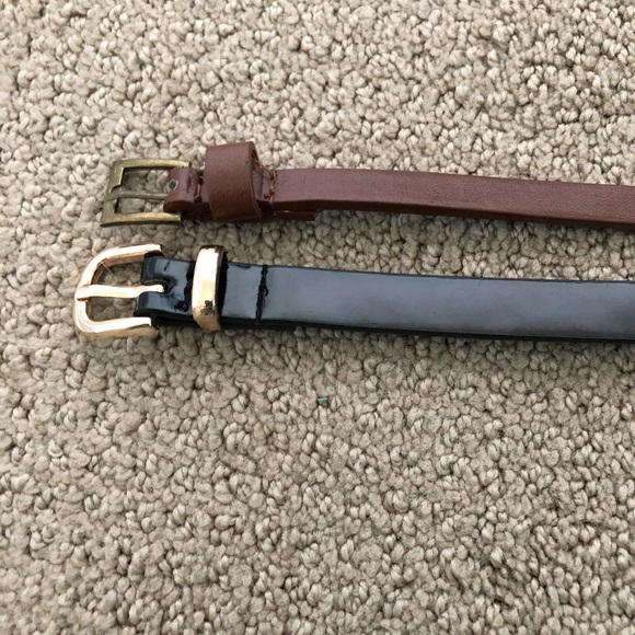 Accessories - Set of 2 Skinny Waist Belts